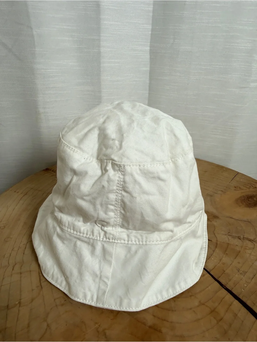 H&M White Cotton Bucket Sun Hat Baby Toddler | Size 18M–2T